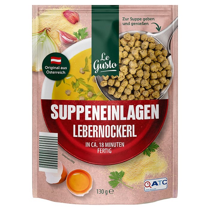 LE GUSTO Suppeneinlage 130 g, Lebernockerln