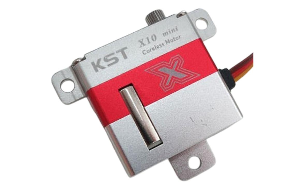 Flächenservo X10 Mini V8.0 7.5 kg, 0.09 s, Digital HV10 mm Flächenservo mit Metallgetriebe