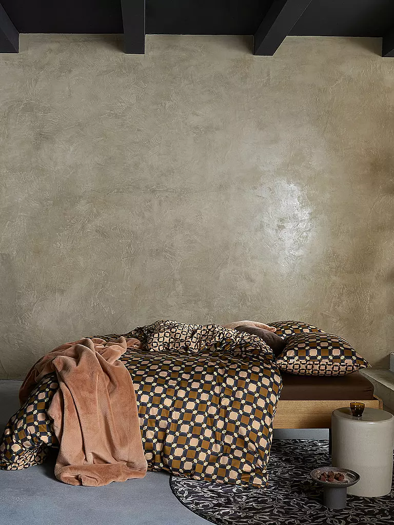 ESSENZA Bettwäsche Garnitur TAEDES 70x90cm/140x200cm Light Leather braun