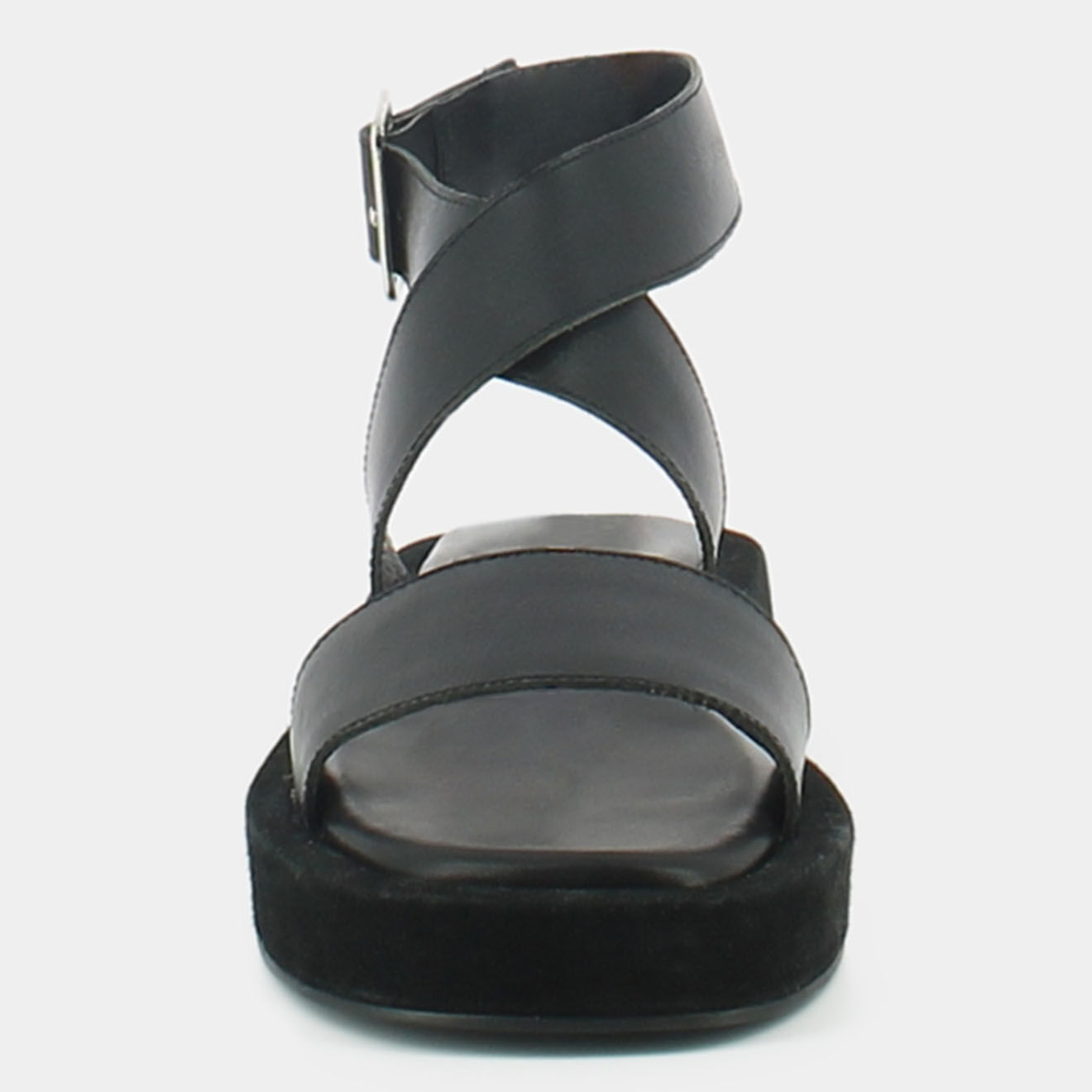 Jonak Sandales en Cuir Wombat noires