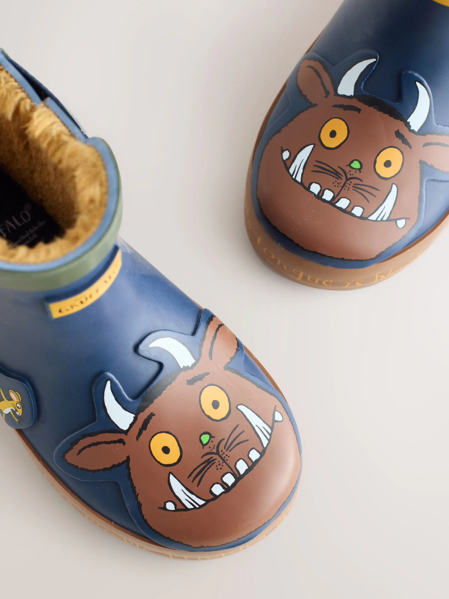 Marineblauw Gruffalo - Warme gevoerde enkellaarzen