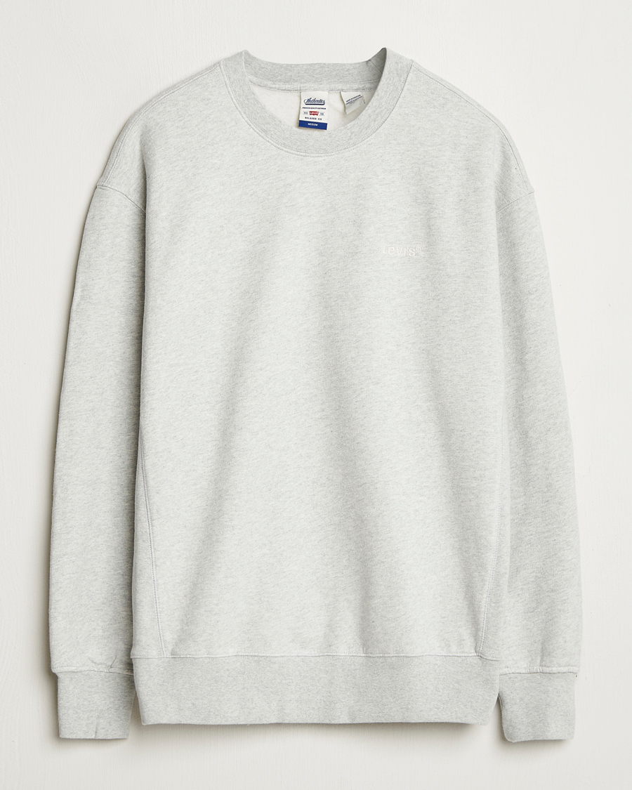 Levi's Authentic Crew Neck Sweatshirt Light Grey Heather