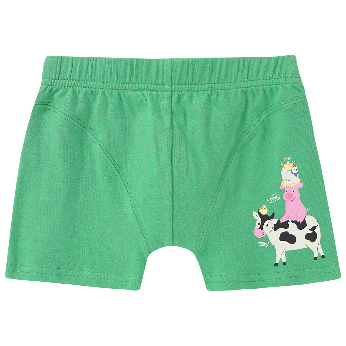 Topolino 5 Jungen Boxer mit Tier-Motiven grün / dunkelblau / hellgrün