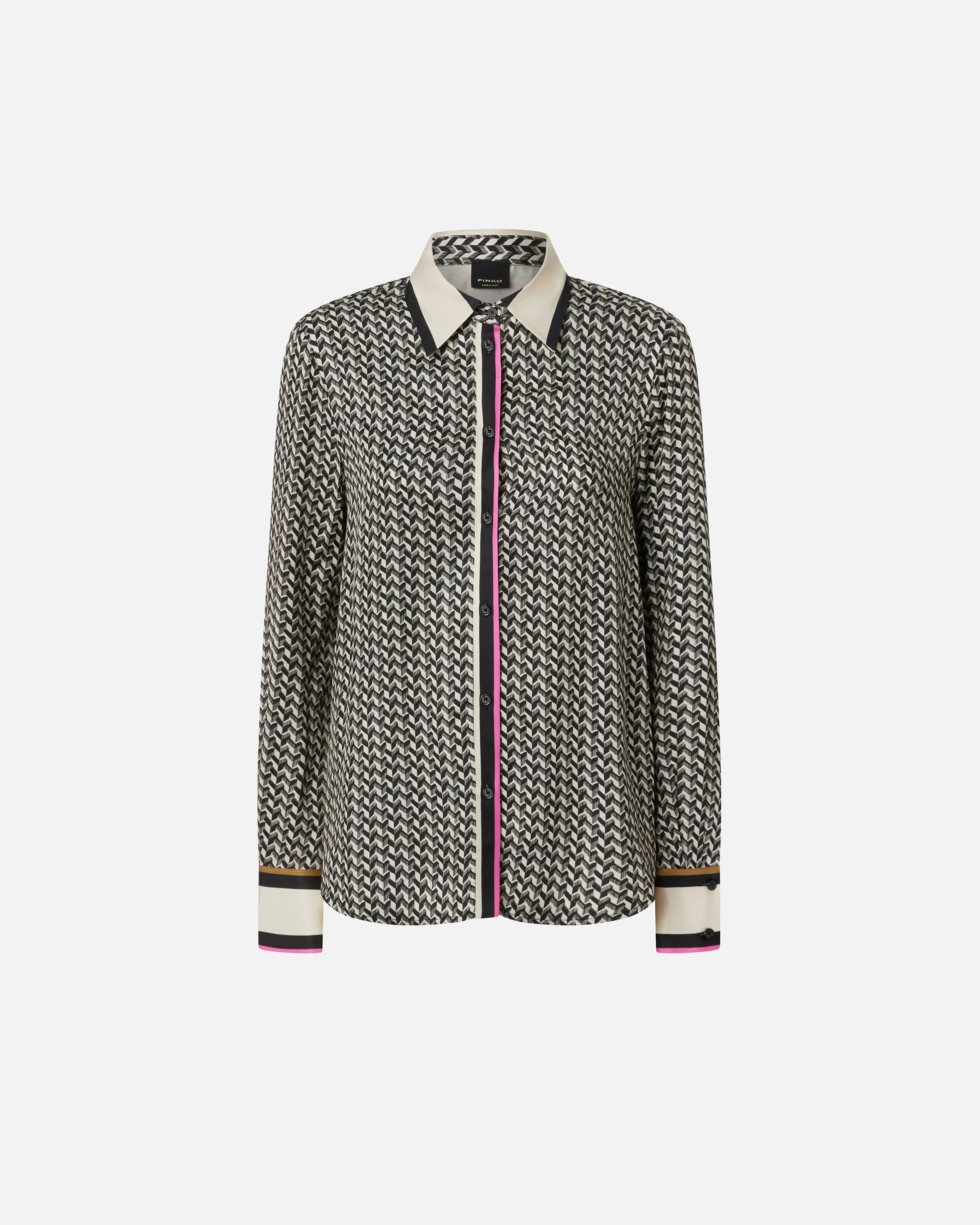 Chemise fluide à imprimé foulard | Beige