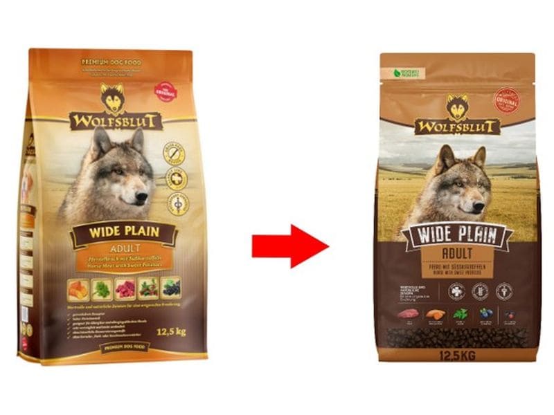 Wolfsblut Trockenfutter Dog Wide Plain Adult, 12.5 kg Mit Pferd und Süsskartoffel