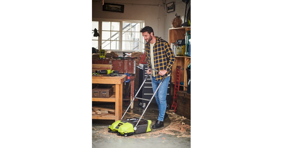 RyobiAccu veegmachine R18SW3-0  (Groen/zwart, Accu niet inbegrepen)
