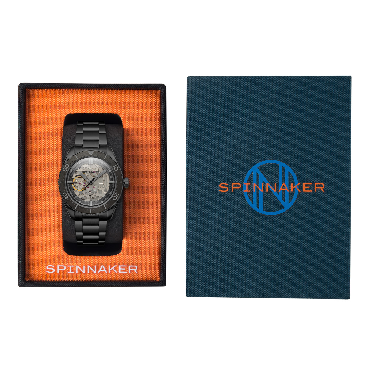 Montre SPINNAKER Midcroft homme automatique bracelet acier noir