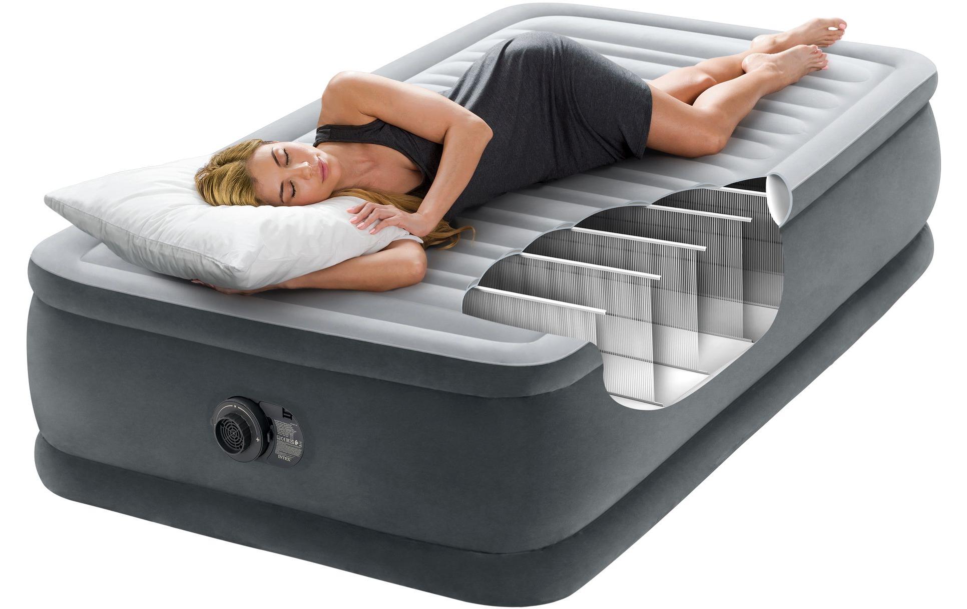 Luftbett Dura Beam Deluxe Twin 99 x 191 x 46 cmLuftbett mit integrierter Pumpe