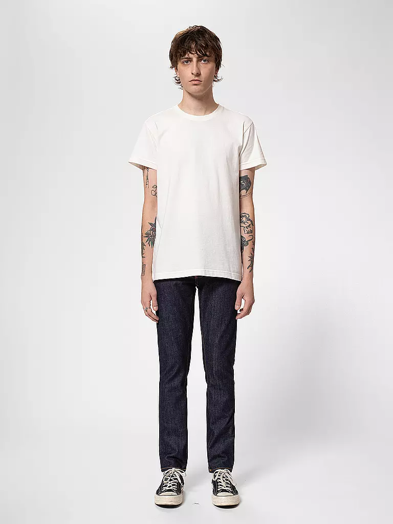 NUDIE JEANS Jeans Straight Fit GRIM TIM blau