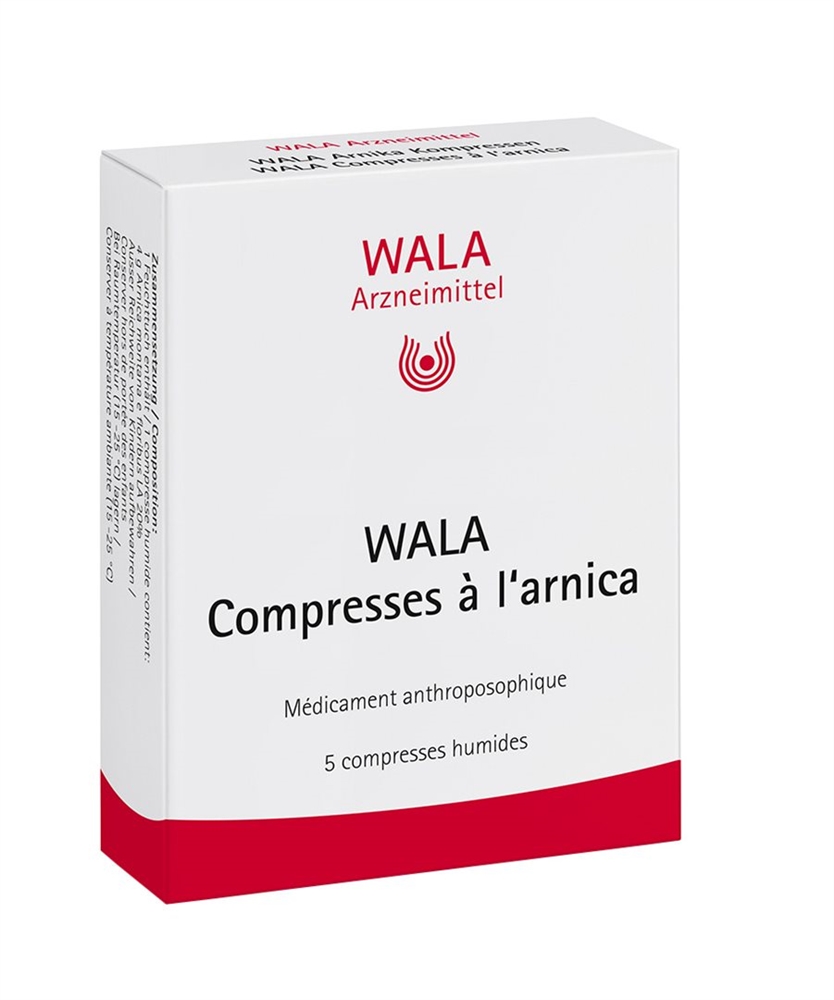 WALA Arnika Kompressen Kompresse Btl 5 Stk
