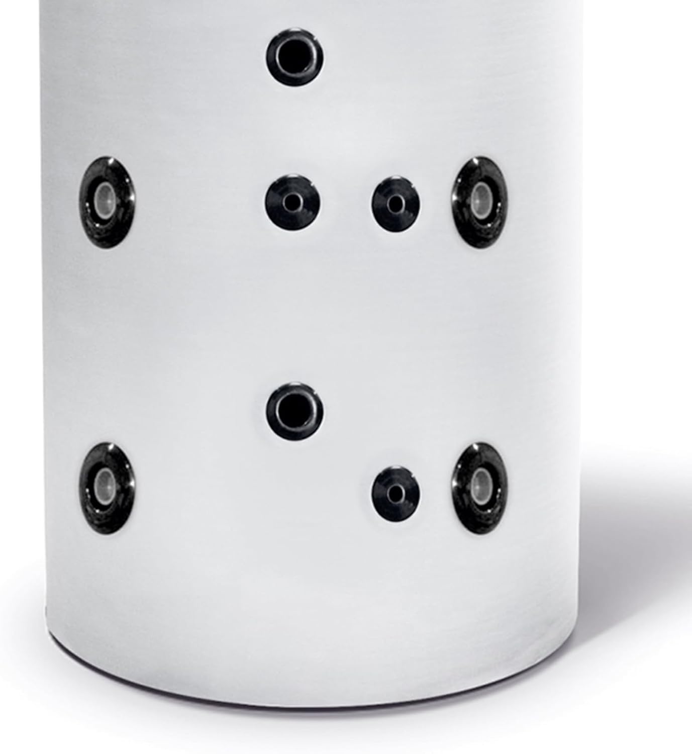 SUNEX® Pufferspeicher 300L für Heizung und Warmwasser, mit 1 Wärmetauscher, bis 95°C, mit Wärmedämmung, Boiler, Warmwasserboiler, Standspeicher, Warmwasserbereiter