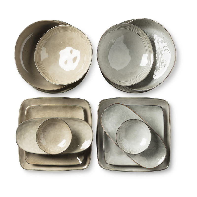 Schaal Toscane - beige - ø22.8 cm