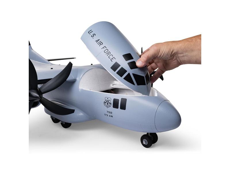 E-flite Transportflugzeug EC-1500 Twin 1.5 m BNF Basic 2-Motoriges Frachtflugzeug mit Spektrum Technik