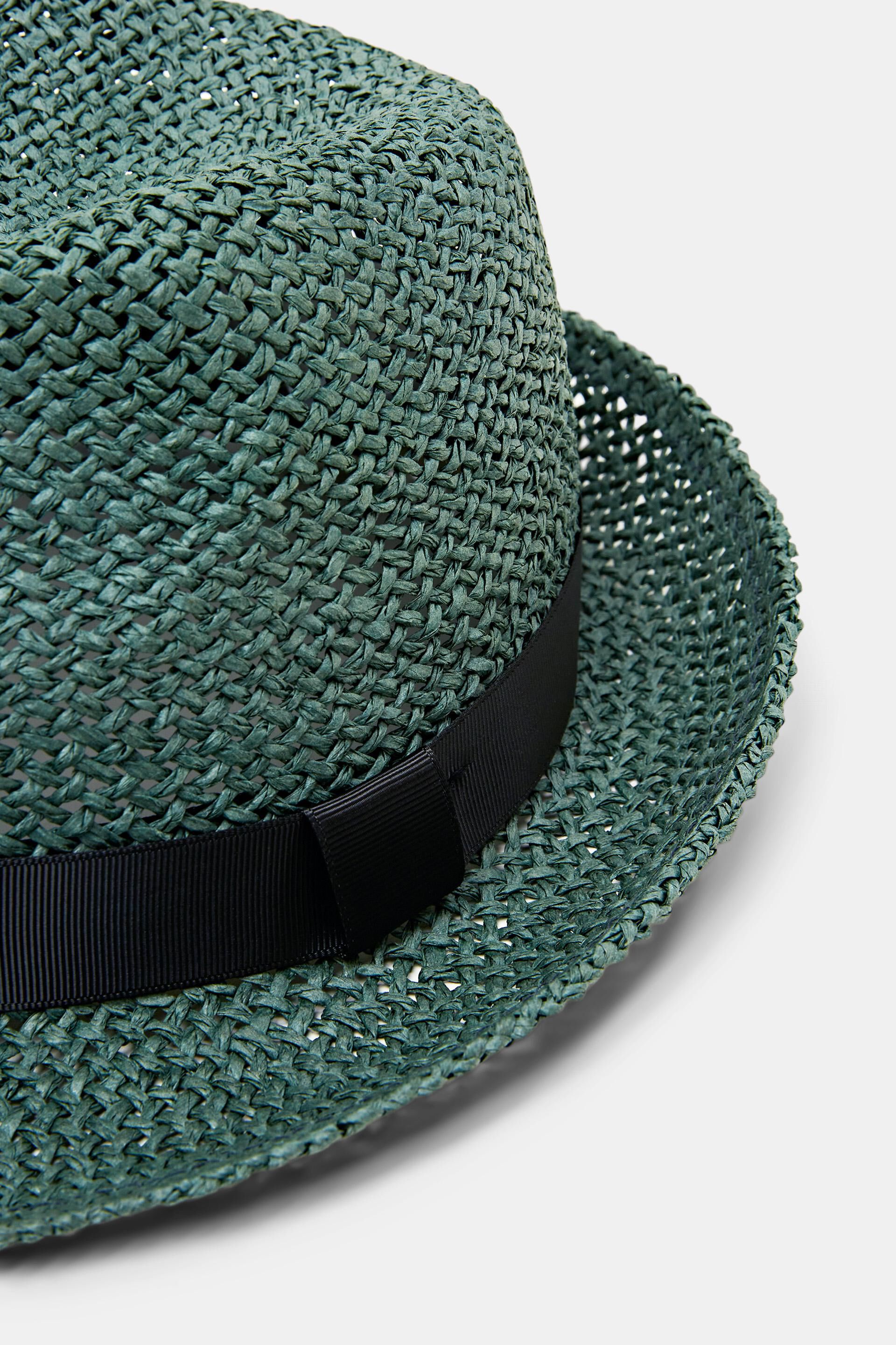 Chapeau trilby tissé