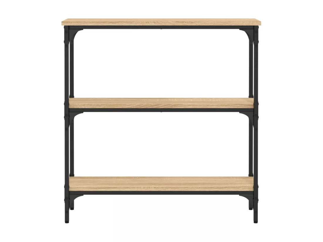 Table console chêne sonoma 75x22,5x75 cm bois d'ingénierie