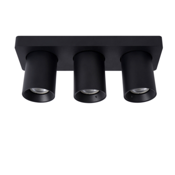 Lucide NIGEL plafondspot LED Dim to warm GU10 2200K/3000K Zwart