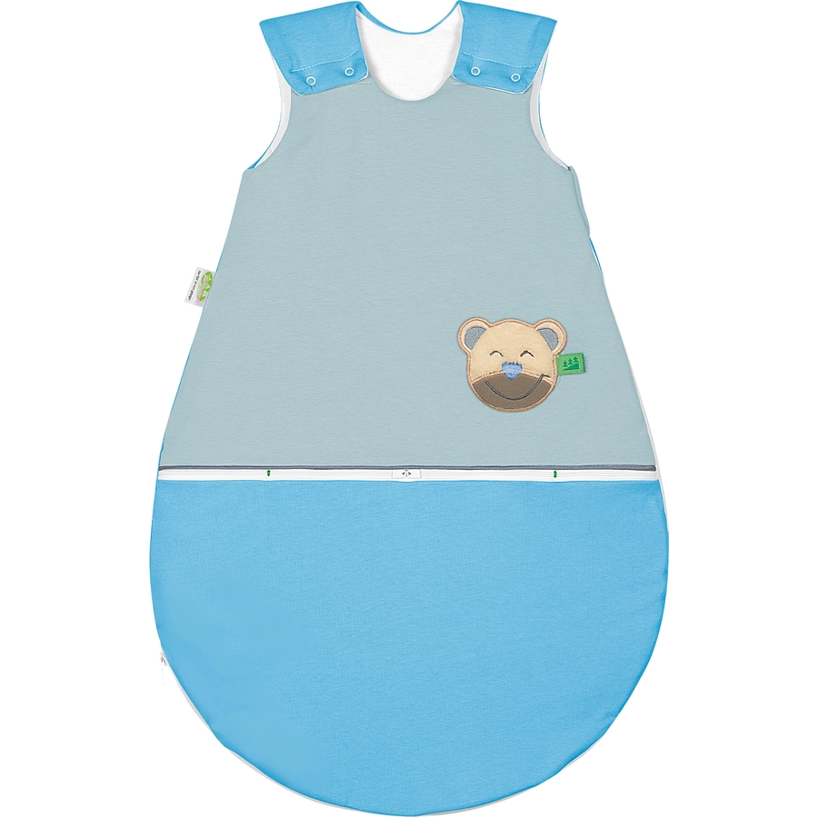 Odenwälder Jersey-Schlafsack mucki AIR color-blocking sky blue