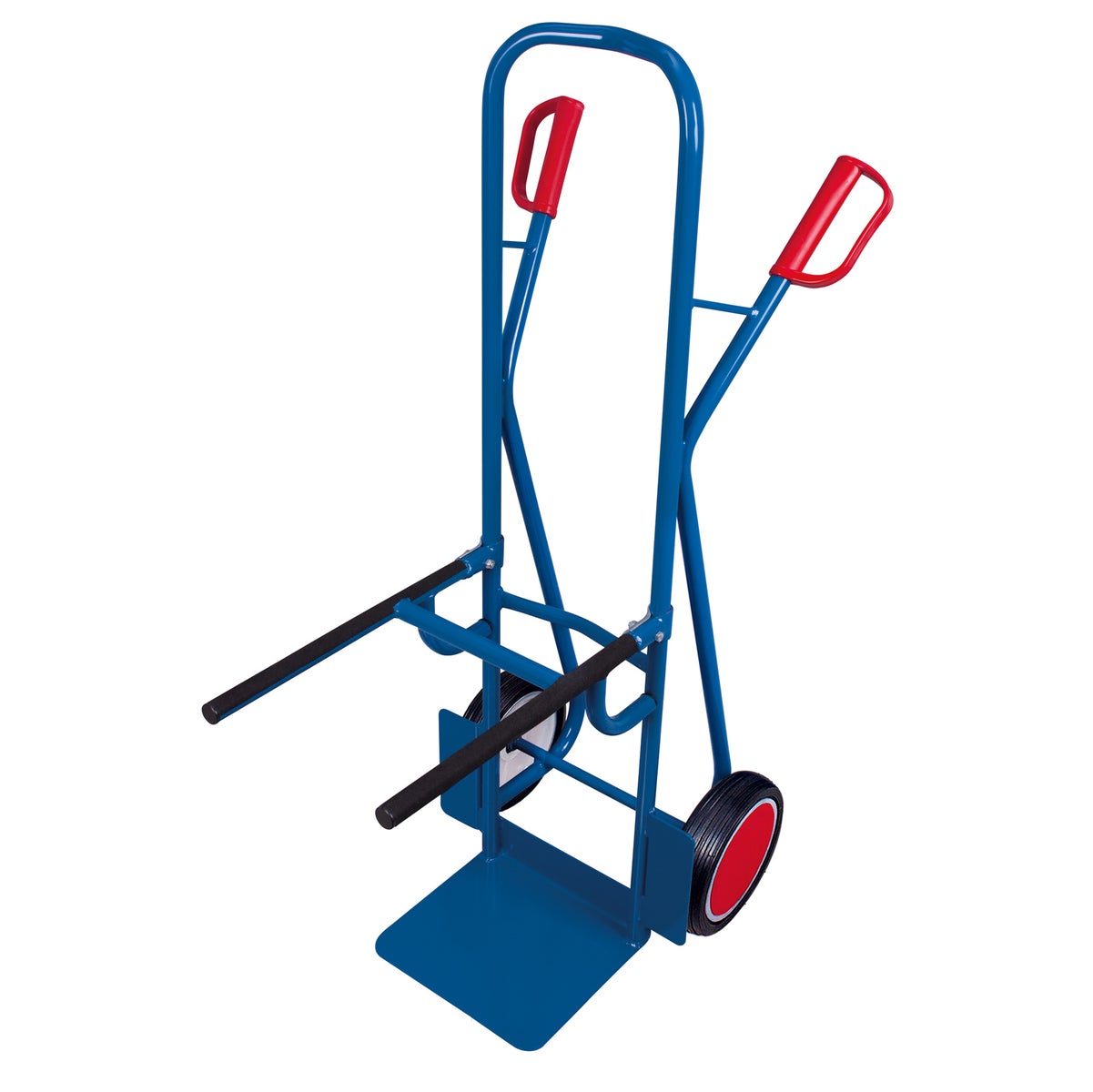 VARIOfit stoeltrolley van staal, draagvermogen 250 kg, massief rubberen banden