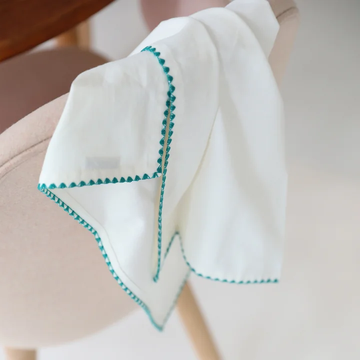 &klevering - Zigzag Serviette, 45 x 45 cm, mehrfarbig (4er-Set)