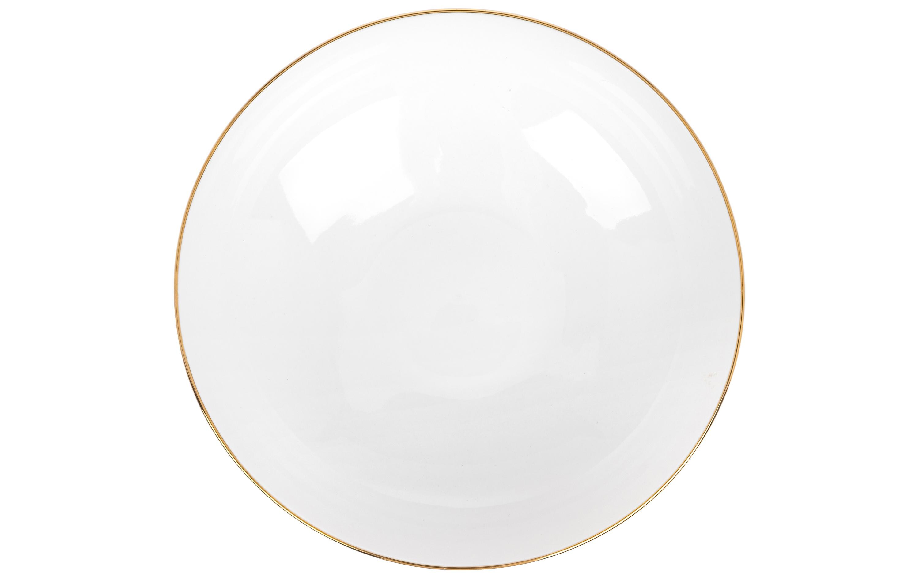 Suppen- & Pastateller Ø 20.5 cm, 6 Stück, Weiss/GoldTellerset für Suppen und Pasta