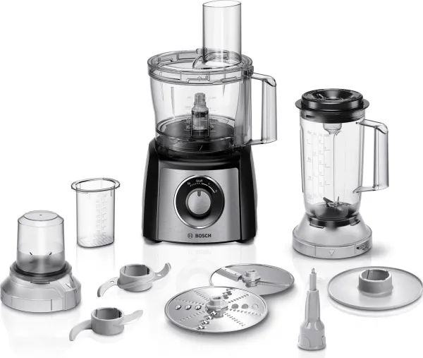 Bosch MultiTalent 3 Plus MCM3PM386, food processor (black / brushed stainless steel)