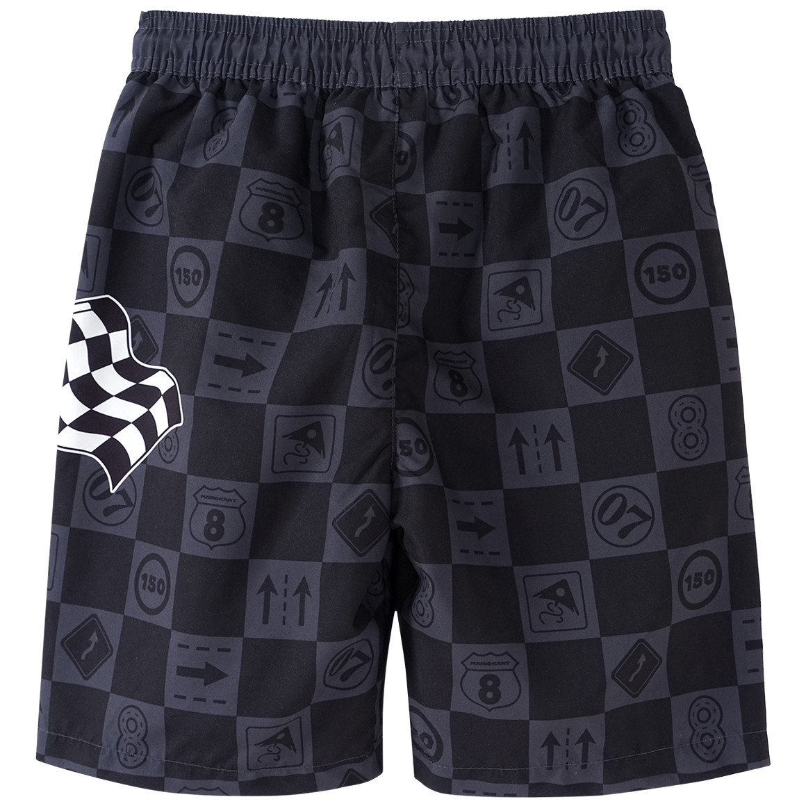 Topolino Super Mario Badeshorts mit Elastikbund schwarz / dunkelgrau