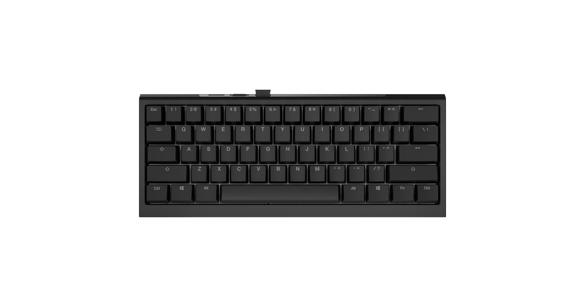 DuckyOne X Mini Wireless, toetsenbord  (Zwart, US lay-out, Ducky Inductive, 60%, Hot-swappable, PBT, 2.4 GHz | Bluetooth | USB-C)