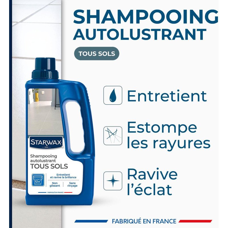 Shampoing autolustrant tous sols - 1 L