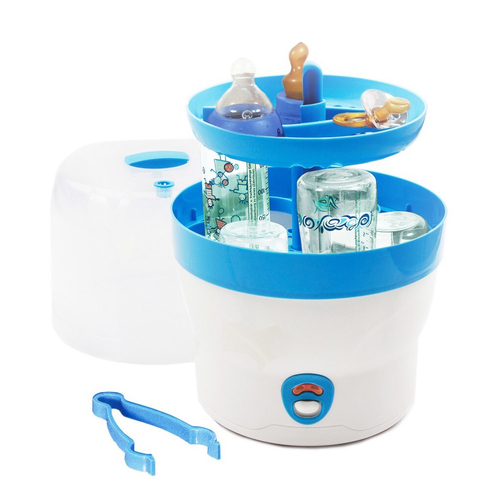 Babyruf BS 29b Babyflaschen Sterilisator für 6 Flaschen, Blau
