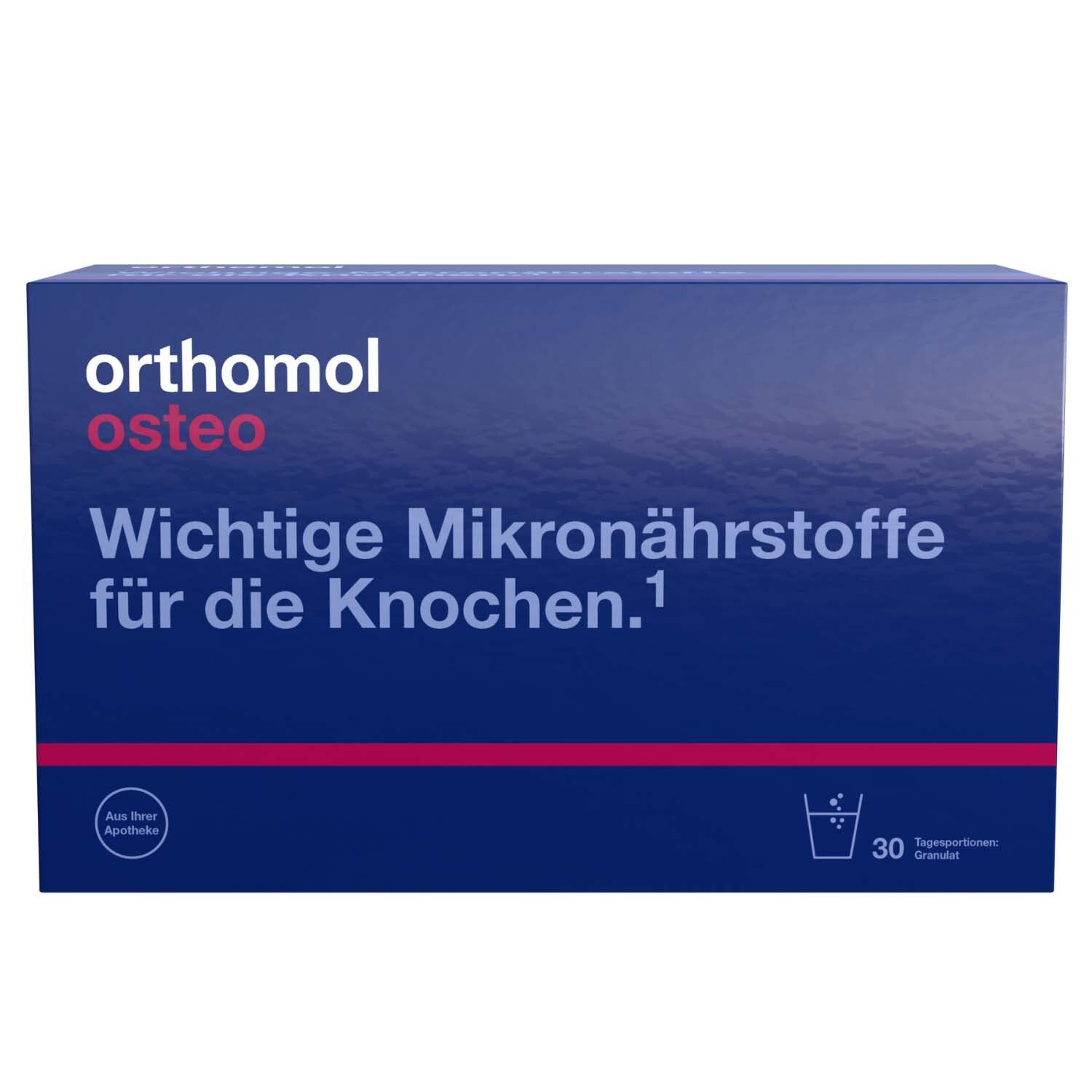 Orthomol Osteo - Mikronährstoffe für die Knochen - Nahrungsergänzungsmittel mit den Vitaminen C, D und K sowie Zink - Granulat