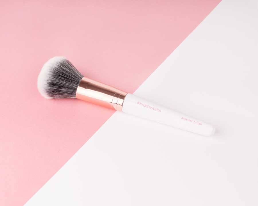 Brushworks White & Gold Powder Brush