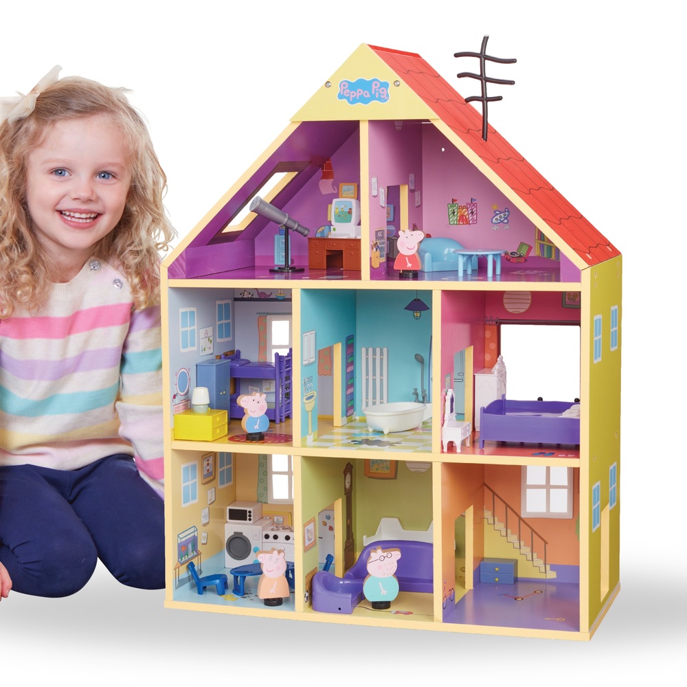 Peppa Pigs Holzspielhaus 65 cm