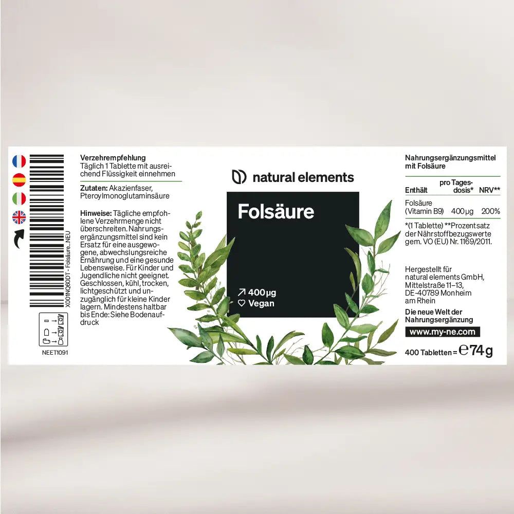 natural elements Folsäure