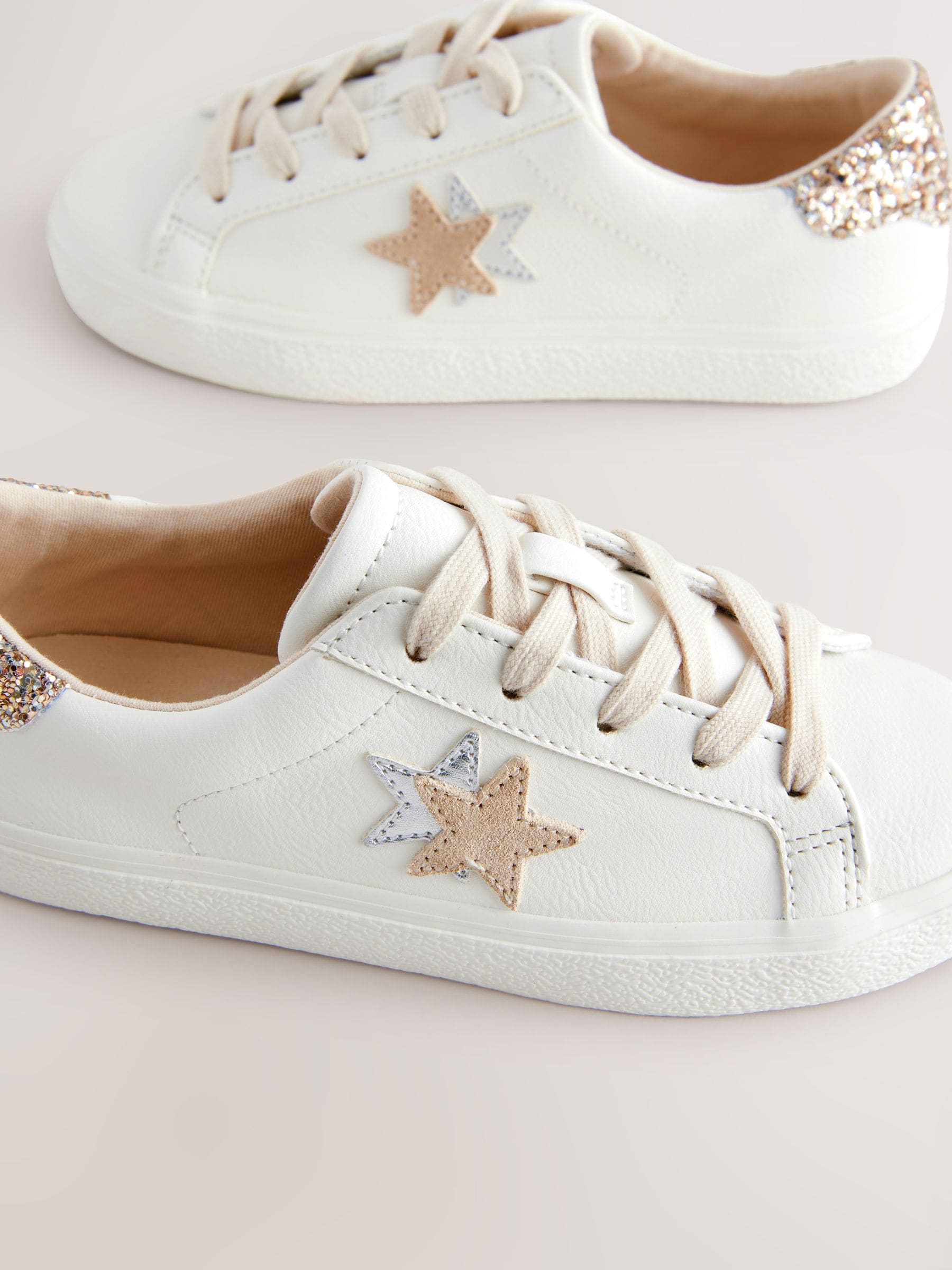 Neutraal - Sneaker met veters