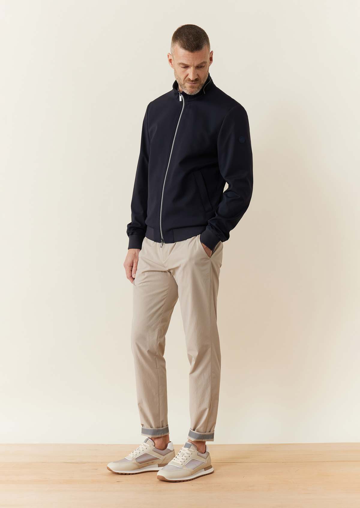 Blouson Souriant uni bleu marine