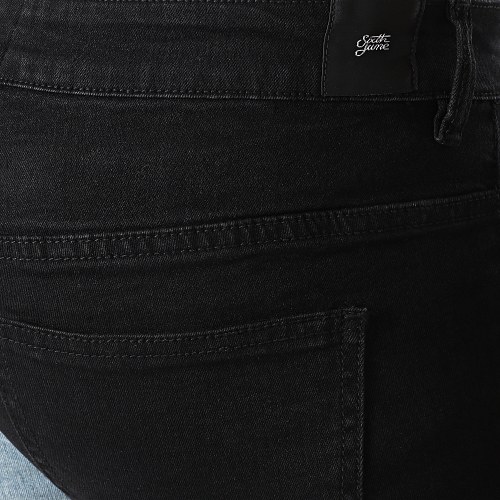 Jean Skinny M21945HDE Noir Bleu Denim