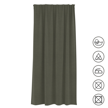 KARWEI kant en klaar gordijn deels-verduisterend gemêleerd taupe (kleurnr. 1249) 140x270 cm (bxh)