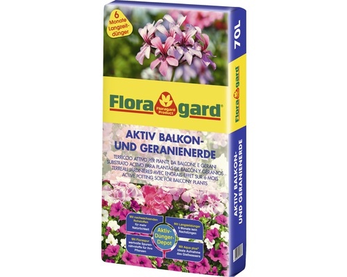 Floragard 70 L Actieve Balkonplantengrond en Geraniumgrond