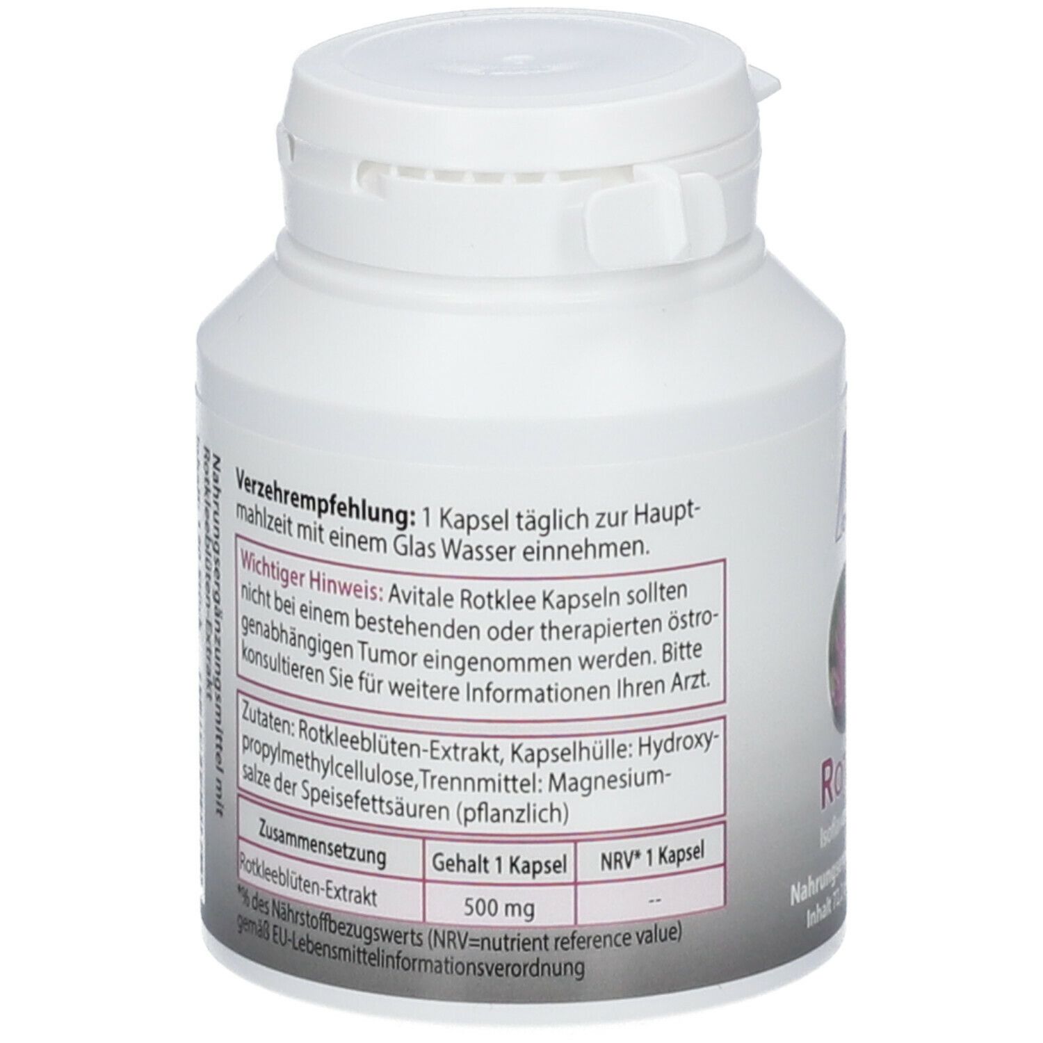 Avitale Rotklee 500mg