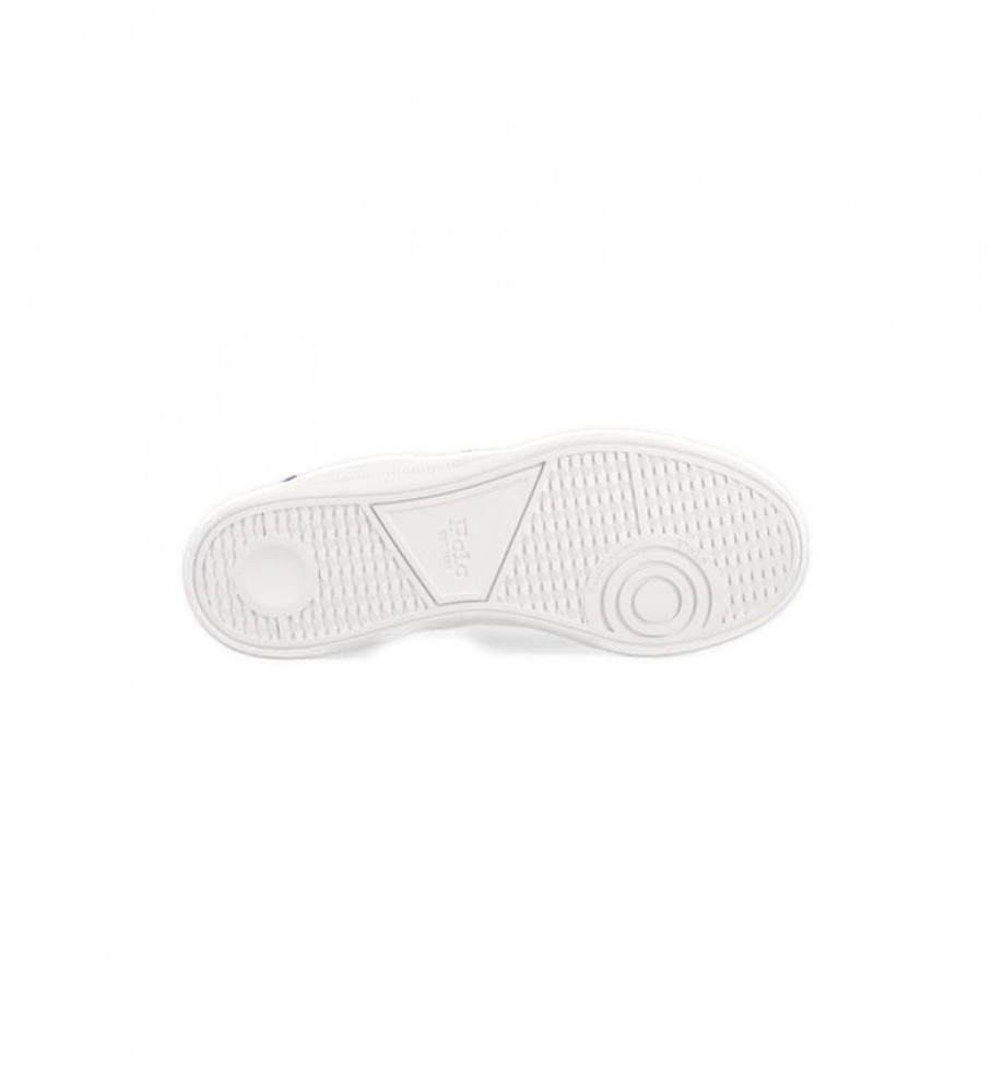 Tênis Ralph Lauren HRT CT II em couro branco