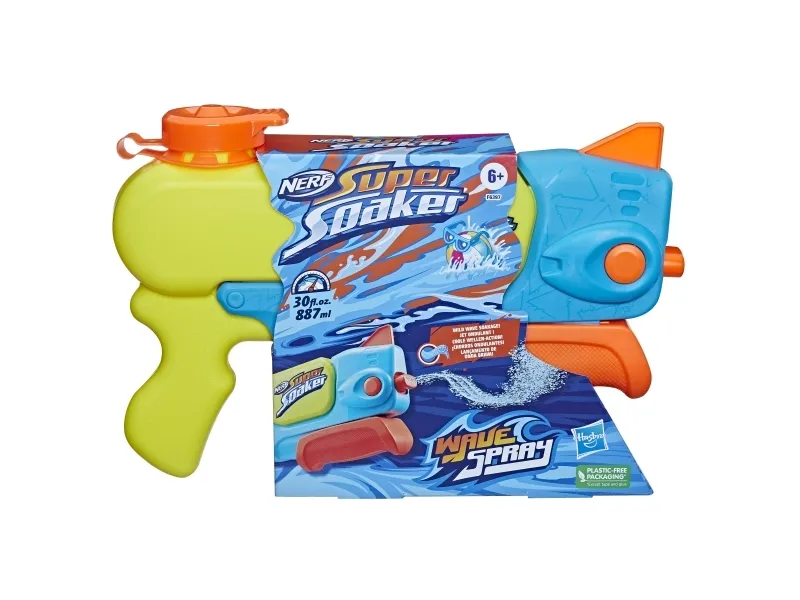 Nerf Super Soaker Wave Spray, Vandpistol, Flerfarvet, 6 År
