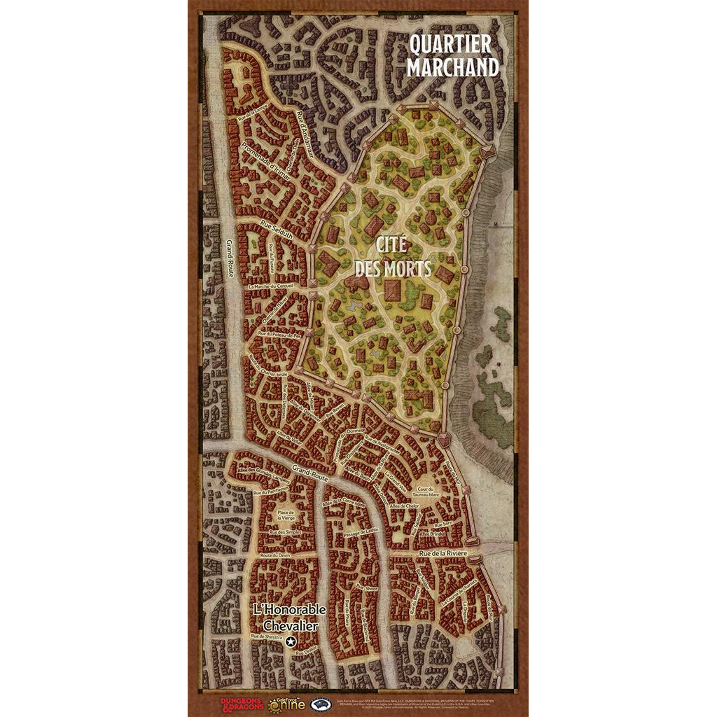 Dungeons & Dragons 5e Éd. : Le Vol des dragons - Plans individuels des quartiers de Waterdeep