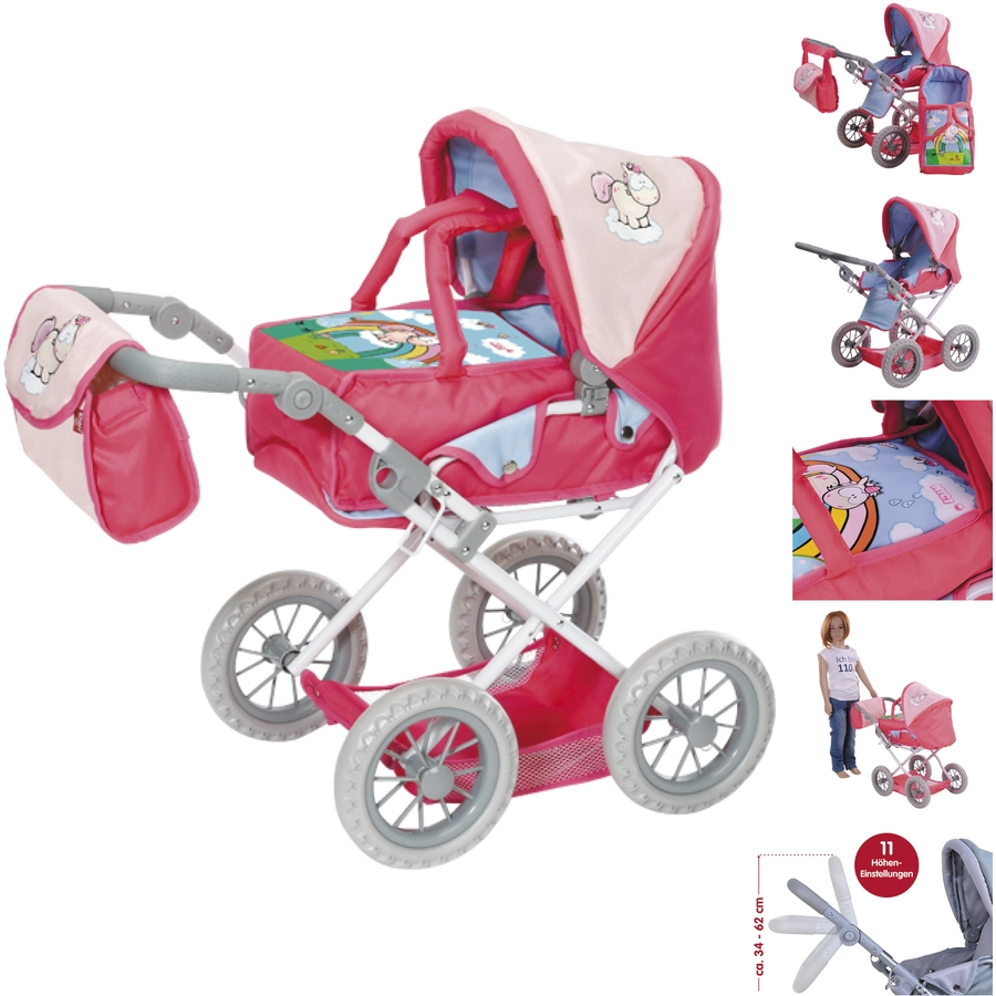 knorr toys® Puppenwagen Ruby NICI Theodor & Friends rosa