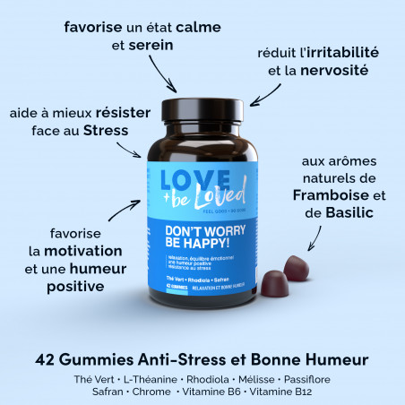 Love and be Loved Gummies Anti-stress et Bonne humeur 3 semaines