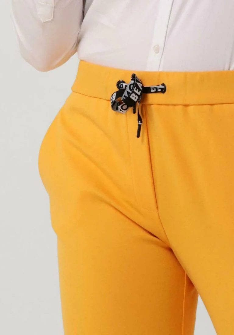 BEAUMONT oranje beaumont pantalon pants chino double jersey
