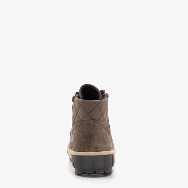 Hush Puppies hoge leren dames sneakers bruin