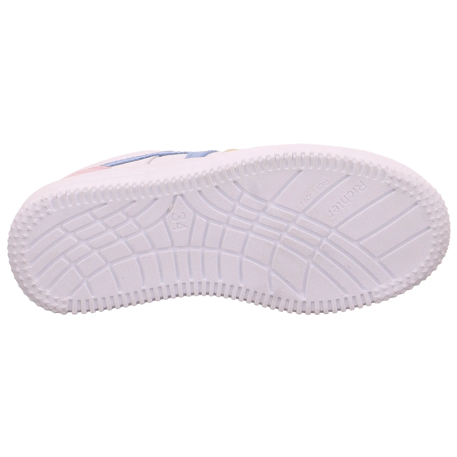 RICHTER Mädchen-Halbschuh Binder Weiss Leder  Sneaker