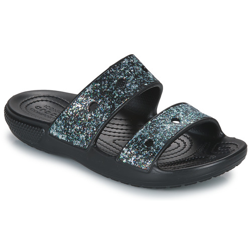 Crocs - CLASSIC CROCS GLITTER SANDAL K - Noir