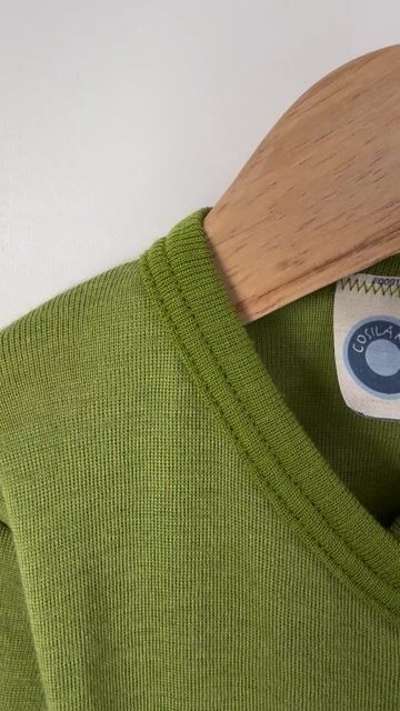 Omslagsbody Ull / Silke – Cosilana, Lime