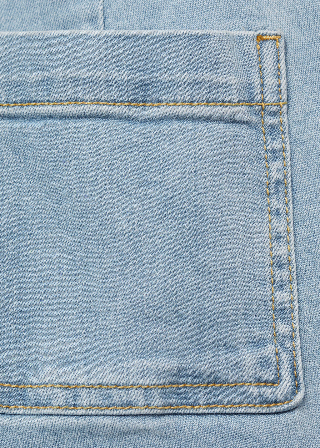 Mango Kids wide leg regular waist jeans light blue denim